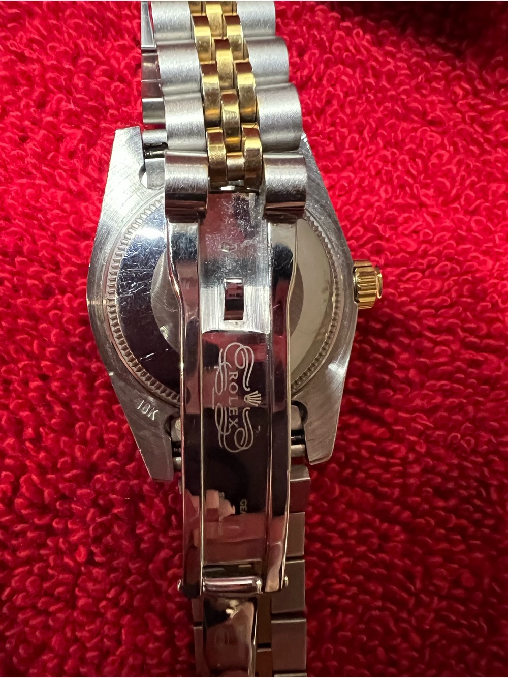 Unknown brand..,  Two-Tone Gold and Silver Diamond Bezel Women's Bracelet Watch - Picture 3 of 16